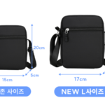 남녀공용 미니 크로스백 휴대폰 미니 가방 소형 보조백 블랙 상품 이미지 2
