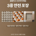 시골아빠 난각번호1번 자연방사 유정란 구운계란 대란 30구 상품 이미지 4