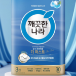 먼지 적고 부드러운 3겹 화장지 깨끗한나라 순수 프리미엄 더 퍼스트 사진