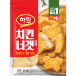 간식·반찬으로 간편한 하림 간편식 에어프라이어 치킨너겟 1.2kg 대용량 포장 사진