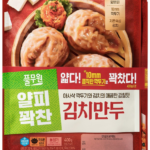 야식부터 간식까지 출출할 때 간단하게 먹기 좋은 풀무원 얇은피 꽉찬속 김치만두 사진 3