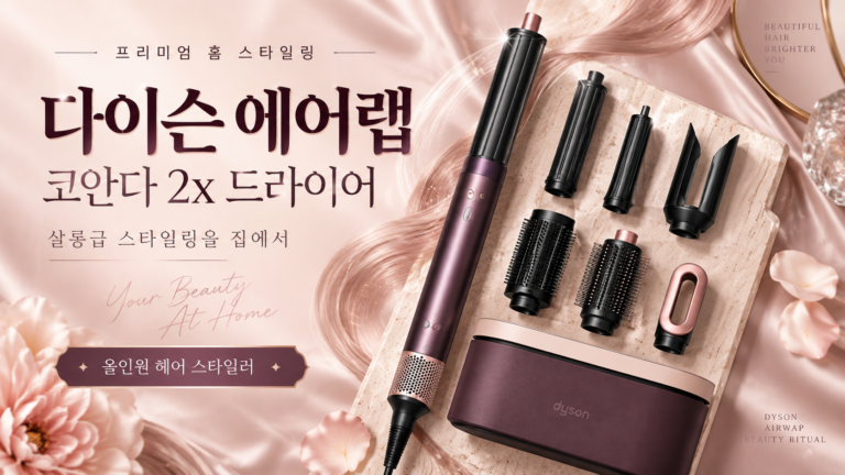 긴머리 드라이와 스타일링 한번에 하는 다이슨 에어랩 코안다2x