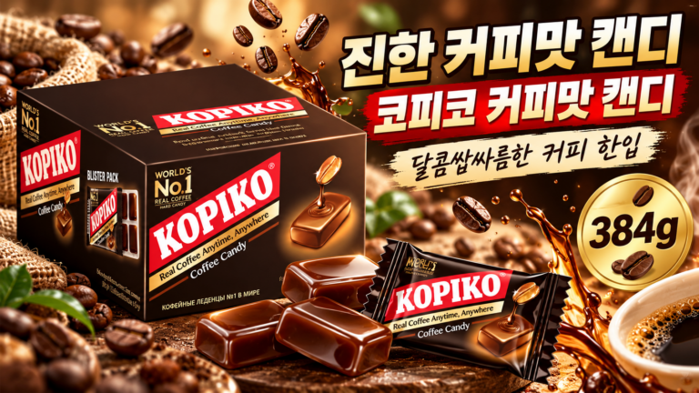 진한 커피향을 담은 달콤한 사탕 코피코 커피맛 캔디 12p 384g